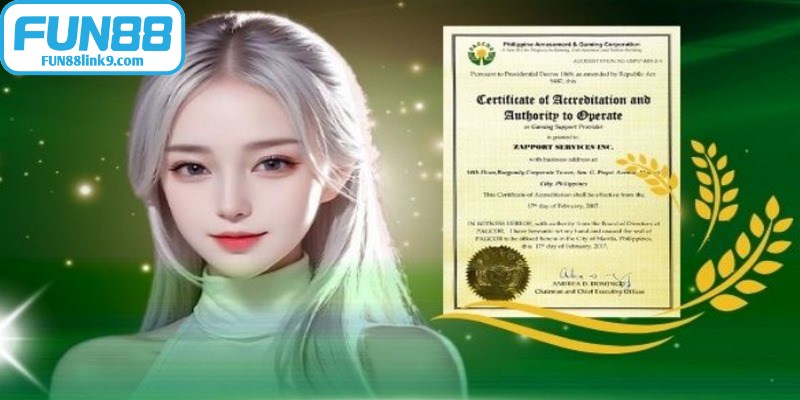 Ý nghĩa giấy phép hoạt động của FUN88